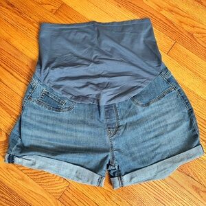 Signature by Levi Strauss Blue Jean Maternity Shorts